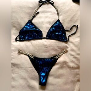 Competition rhinestone suit